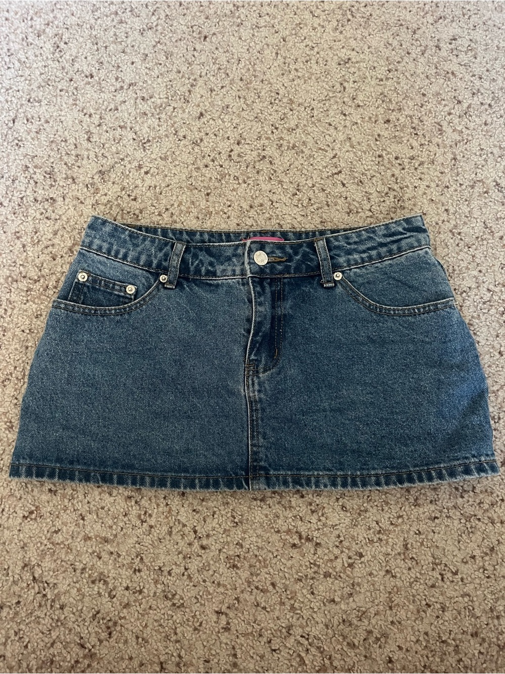 Edikted Denim Mini Skirt - Blue